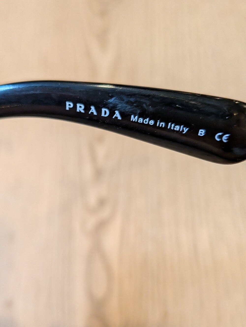 Prada Minimal Baroque Round Black Sunglasses SPR 27N Made in Italy - Picture 11 of 15